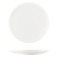 White Flat Rim Plate
